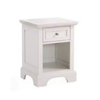Table de chevet Naples blanche - Home Styles