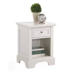 Table de chevet Naples blanche - Home Styles