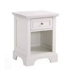 Table de chevet Naples blanche - Home Styles