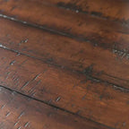 Table de chevet Dex Noyer brun - Picket House Furnishings : 1 tiroir, rangement avec placard, quincaillerie métallique