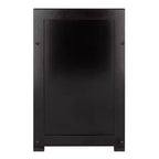 Banc de rangement 4 pièces avec paniers Espresso/Chocolat - Organisateur d'entrée en bois, Ottoman de chambre à coucher