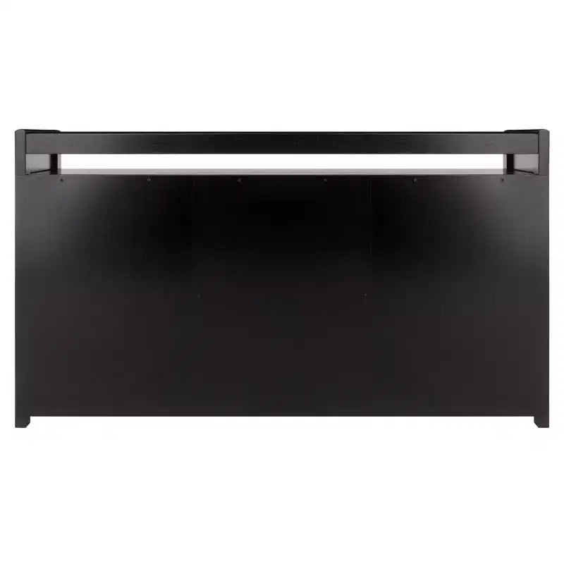 Banc de rangement 4 pièces avec paniers Espresso/Chocolat - Organisateur d'entrée en bois, Ottoman de chambre à coucher
