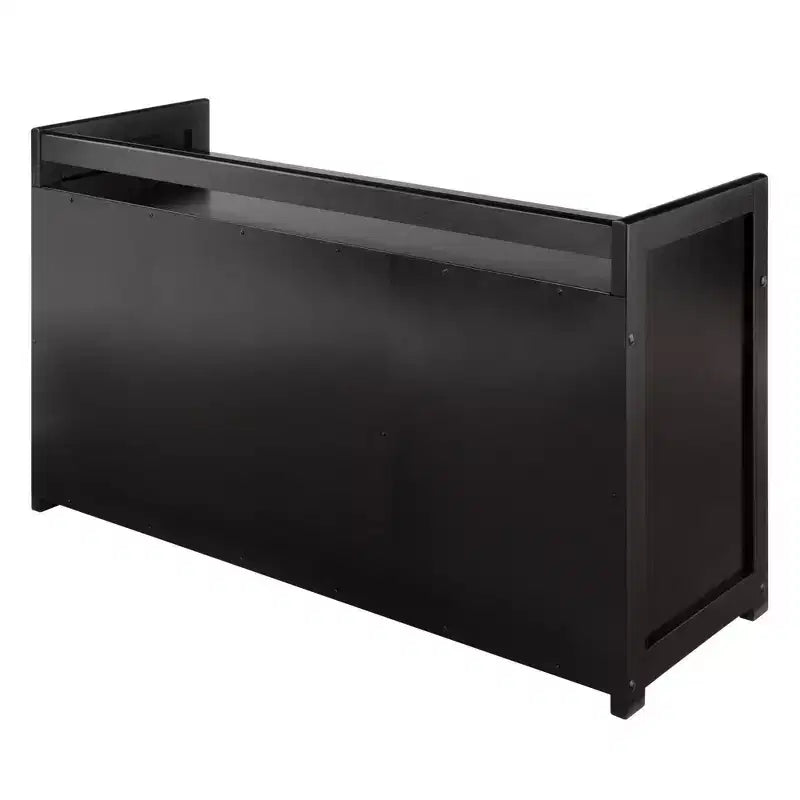 Banc de rangement 4 pièces avec paniers Espresso/Chocolat - Organisateur d'entrée en bois, Ottoman de chambre à coucher