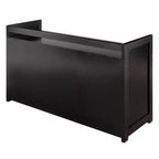 Banc de rangement 4 pièces avec paniers Espresso/Chocolat - Organisateur d'entrée en bois, Ottoman de chambre à coucher
