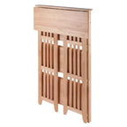 Étagère pliable 4 niveaux 42" naturelle - Winsome : Bois de hêtre, côtés à lattes, rangement pour bureau à domicile