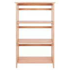 Étagère pliable 4 niveaux 42" naturelle - Winsome : Bois de hêtre, côtés à lattes, rangement pour bureau à domicile