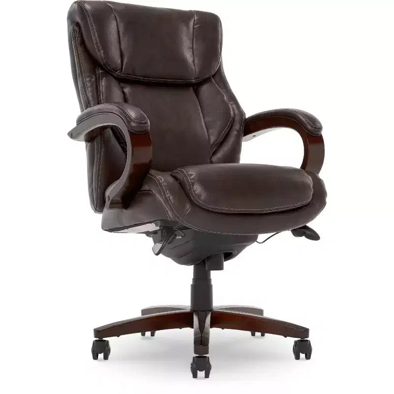 Fauteuil de Direction La-Z-Boy Coffee : Fauteuil inclinable pivotant rembourré, Structure en bois, Hauteur réglable