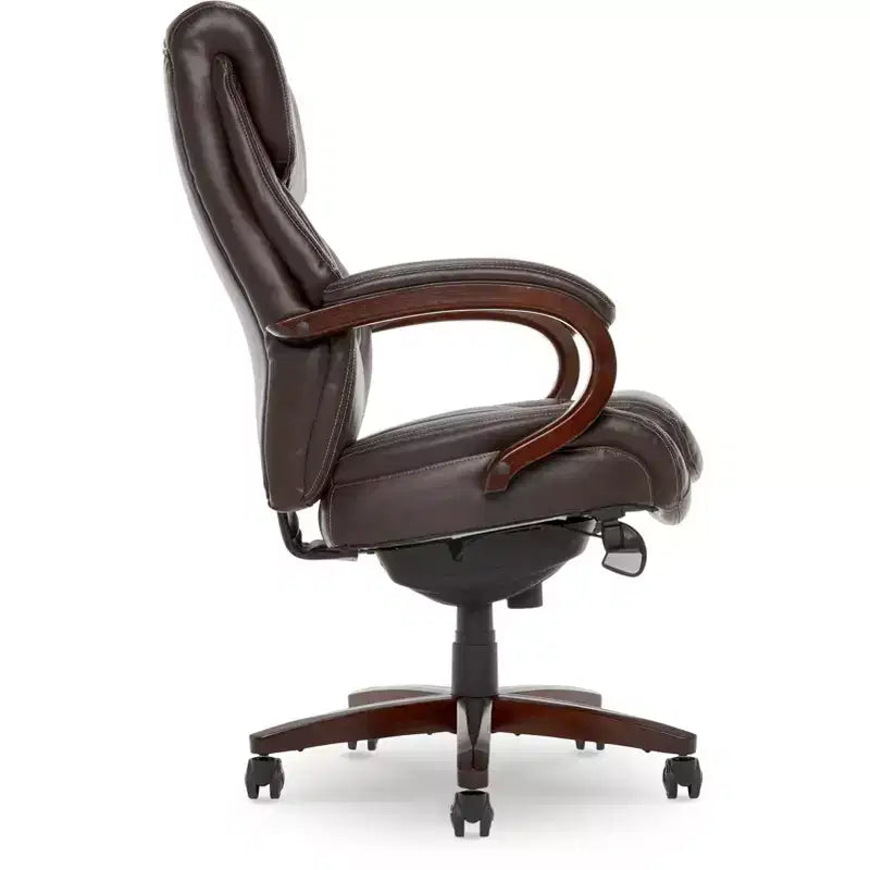 Fauteuil de Direction La-Z-Boy Coffee : Fauteuil inclinable pivotant rembourré, Structure en bois, Hauteur réglable