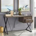 Buylateral Amara Bureau 2 Tiroirs Marron