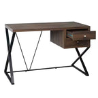 Buylateral Amara Bureau 2 Tiroirs Marron