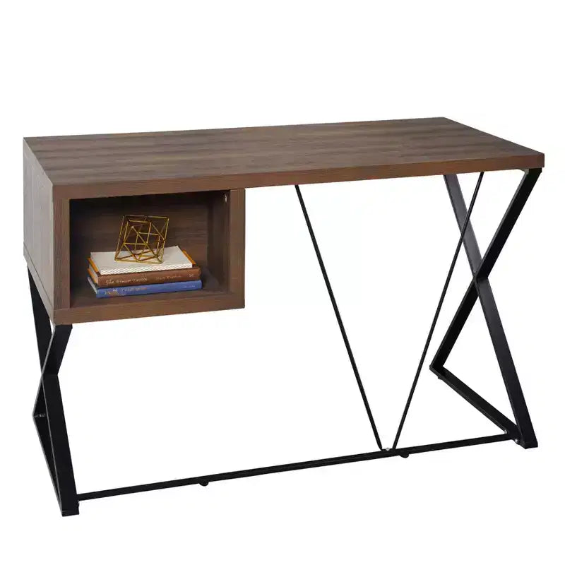 Buylateral Amara Bureau 2 Tiroirs Marron