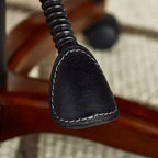 Chaise de bureau de direction en cuir reconstitué noir - Serta : mousse haute densité, accoudoirs fixes, cadre en bois