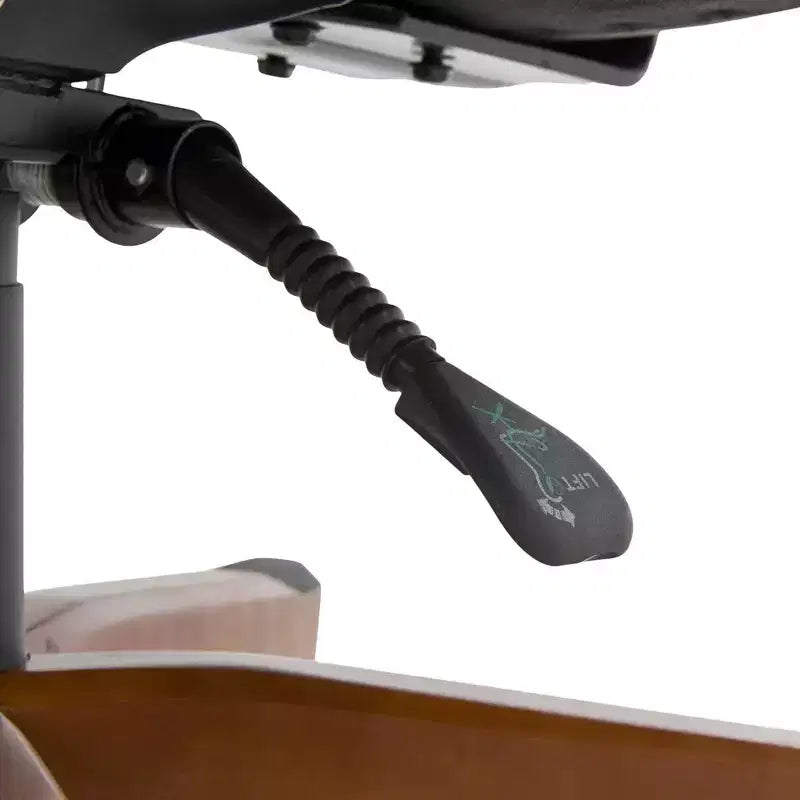 Chaise de bureau de direction en cuir reconstitué noir - Serta : mousse haute densité, accoudoirs fixes, cadre en bois