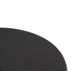 Table basse en métal Beaton de 33 po bronze rustique - WyndenHall : ronde, design industriel moderne, compartiment de rangement, revêtement par poudre