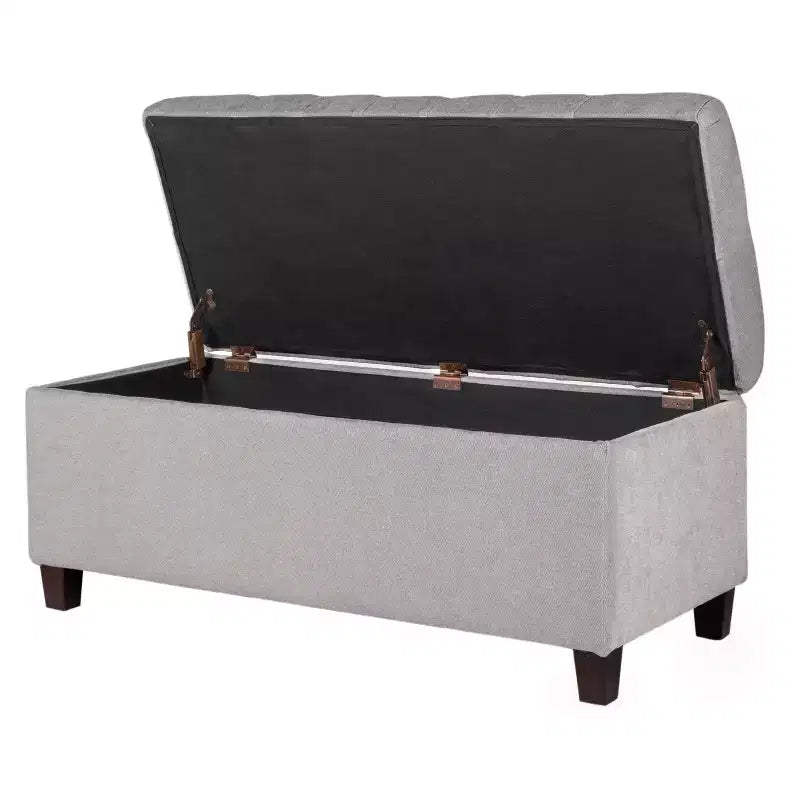Banc de rangement capitonné Ainsley – HomePop