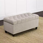 Banc de rangement capitonné Ainsley – HomePop