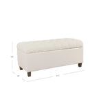 Banc de rangement capitonné Ainsley – HomePop