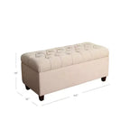Banc de rangement capitonné Ainsley – HomePop
