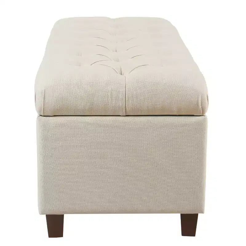 Banc de rangement capitonné Ainsley – HomePop