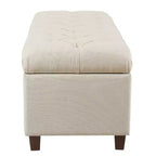Banc de rangement capitonné Ainsley – HomePop