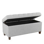 Banc de rangement capitonné Ainsley – HomePop