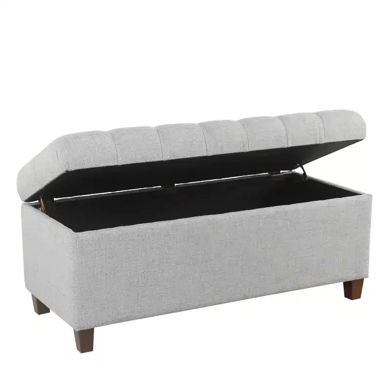 Banc de rangement capitonné Ainsley – HomePop