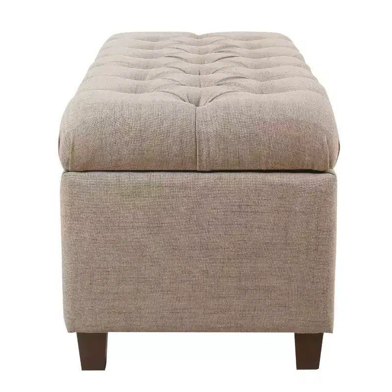 Banc de rangement capitonné Ainsley – HomePop