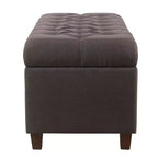 Banc de rangement capitonné Ainsley – HomePop
