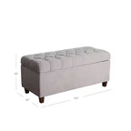 Banc de rangement capitonné Ainsley – HomePop