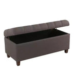 Banc de rangement capitonné Ainsley – HomePop