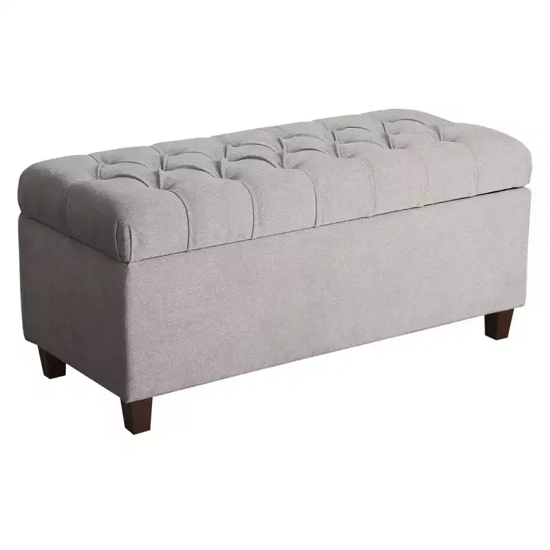Banc de rangement capitonné Ainsley – HomePop