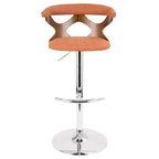 Ensemble de 2 tabourets de bar réglables Gardenia Mid-Century Modern - LumiSource