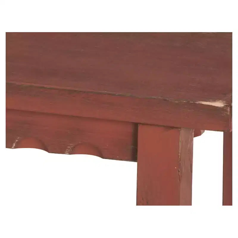 Table d'appoint en bois à 2 étagères Country Cottage, finition antique - Alaterre Furniture