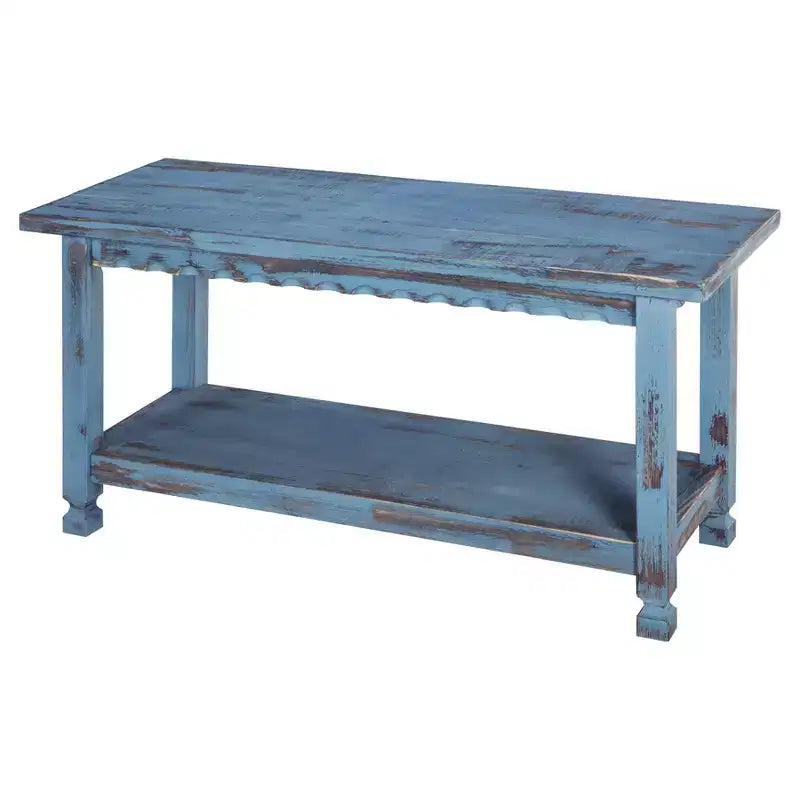 Ensemble porte-manteaux et banc de rangement en bois vieilli style cottage - Meubles Alaterre