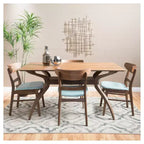 Ensemble de salle à manger 5 pièces 60" Idalia style moderne du milieu du siècle - Christopher Knight Home