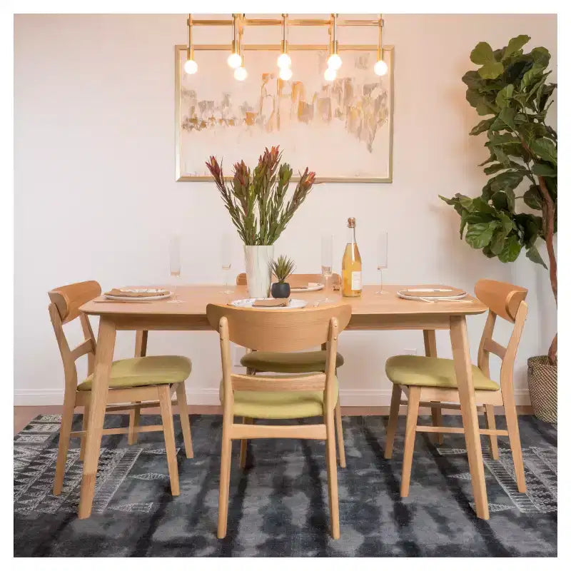 Ensemble de salle à manger 5 pièces 60" Idalia style moderne du milieu du siècle - Christopher Knight Home