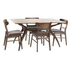 5pc 60 Idalia Mid-Century Modern Dining Set - Christopher Knight Home