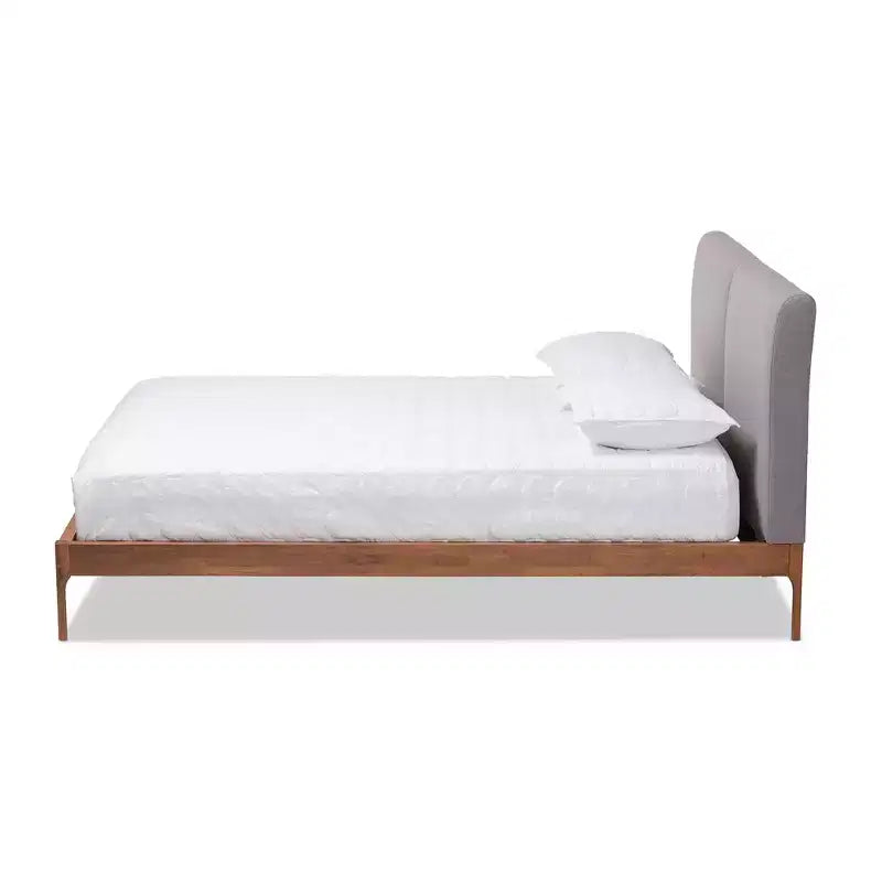 Lit plateforme Aveneil fini noyer - Baxton Studio