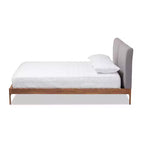 Lit plateforme Aveneil fini noyer - Baxton Studio