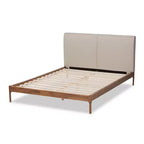 Lit plateforme Aveneil fini noyer - Baxton Studio