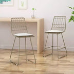 Lot de 2 tabourets de bar modernes en fer à hauteur de comptoir Walcott - Christopher Knight Home