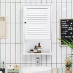 Armoire Murale de Rangement pour Salle de Bain 70 cm de Hauteur Réglable