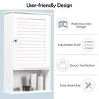Armoire Murale de Rangement pour Salle de Bain 70 cm de Hauteur Réglable