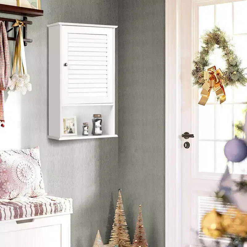 Armoire Murale de Rangement pour Salle de Bain 70 cm de Hauteur Réglable