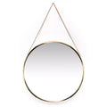 17.5 Franc Round Hanging Wall Mirror with Metal Chain - Infinity Instruments