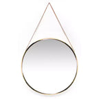 17.5 Franc Round Hanging Wall Mirror with Metal Chain - Infinity Instruments
