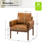 Lot de 2 Fauteuils - Camel