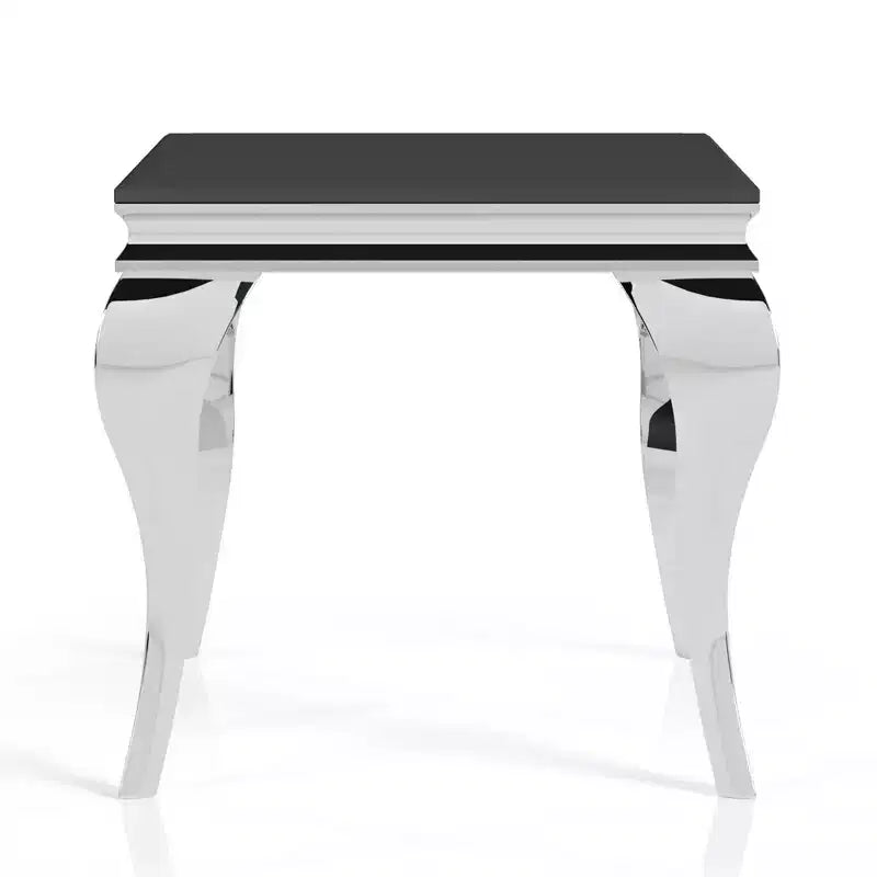 Table d'appoint à plateau en verre Glam