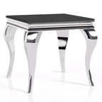 Table d'appoint à plateau en verre Glam