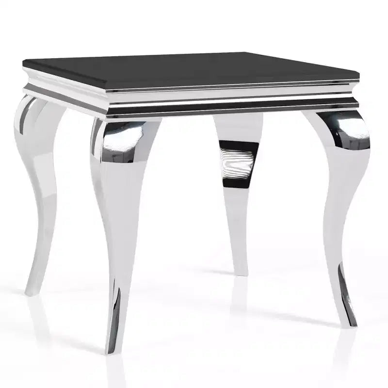 Table d'appoint à plateau en verre Glam